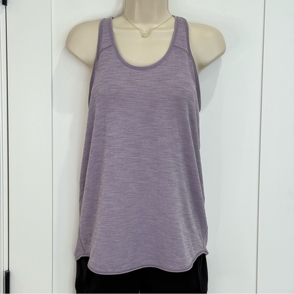 Lululemon Essential Tank Top Racerback Flowy Heathered Dusty Dawn Purple Size 6 - Picture 5 of 9